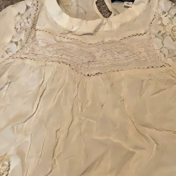 Blue Rain White Long Sleeve Top (Large) - Picture 4 of 4